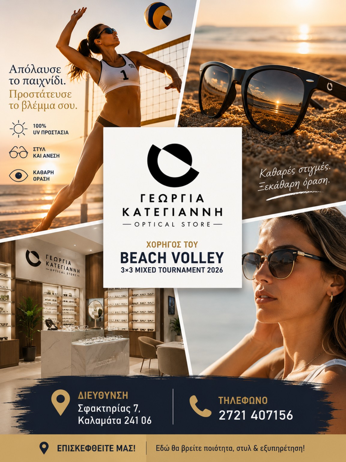 Promotional artwork from supporter Γεωργία Κατεριάννη Optical Store
