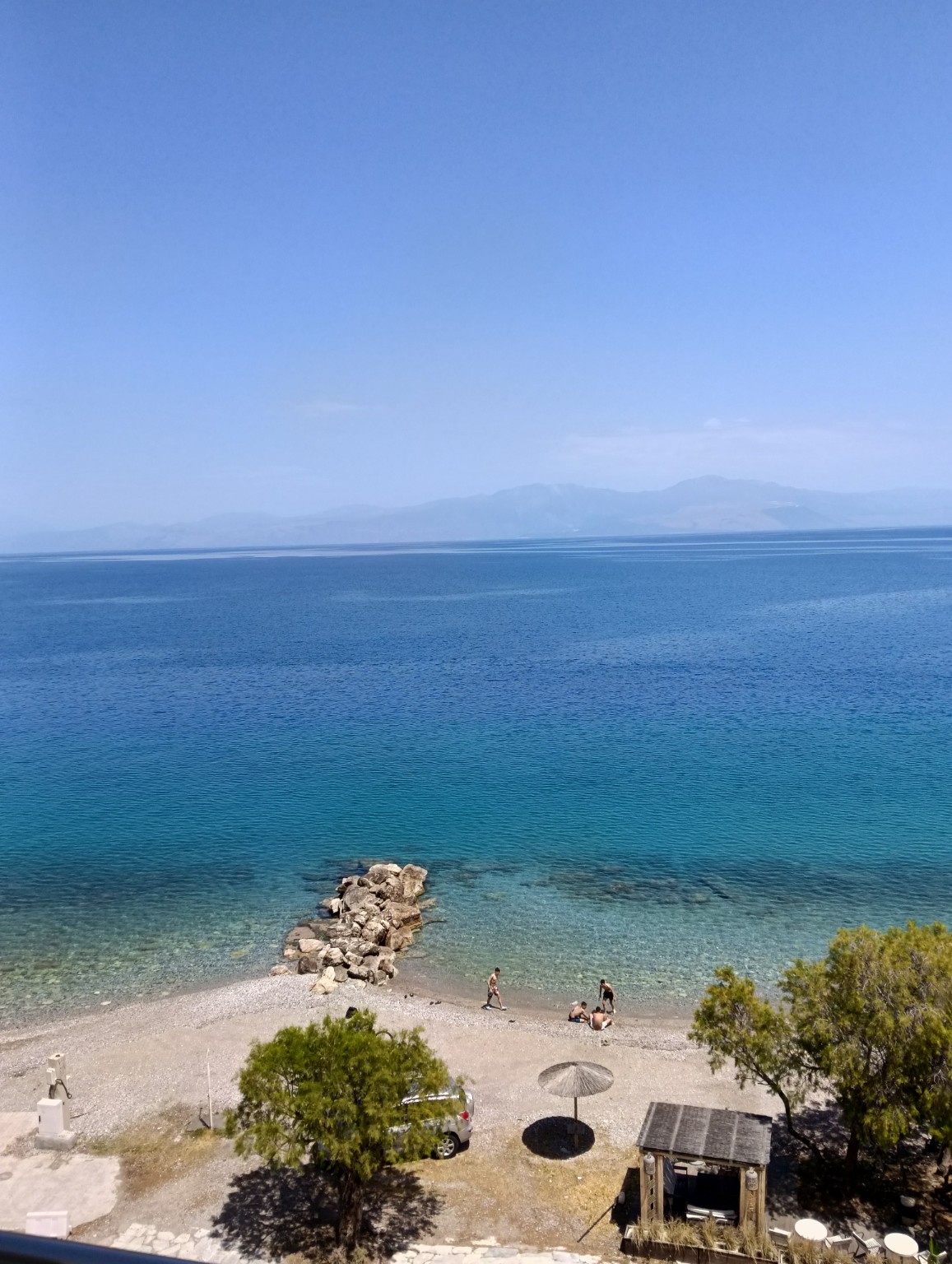 A sea view during a moment from the trip